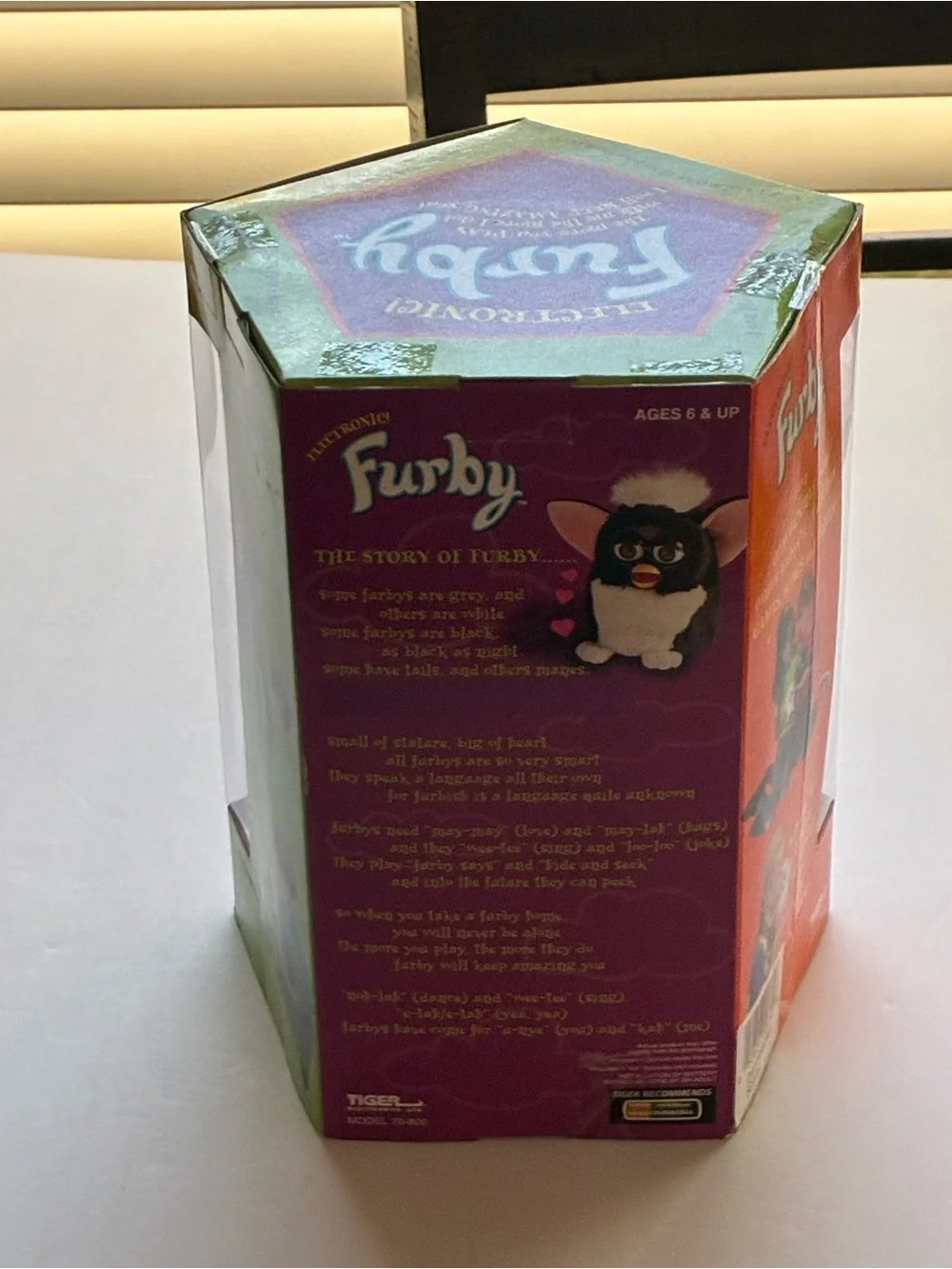 1998 Tiger Electronics Furby Gray Model 70-800 Factory Sealed In Box Vintage